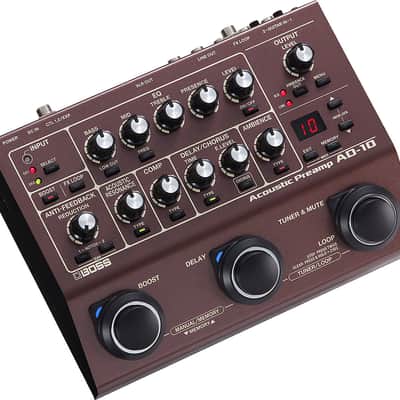 Mint Boss AD-10 Acoustic Preamp/DI Guitar Effect Pedal image 2