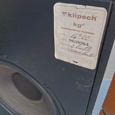 Klipsch KG4 Speakers, 1985, Oiled Oak, Clean, Superb, Already Packed, $899 Shipped! image 7