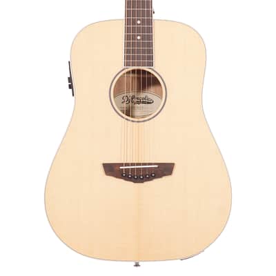 D'Angelico Guitars Premier Niagara Mini Dreadnought Acoustic Guitar, Natural image 5