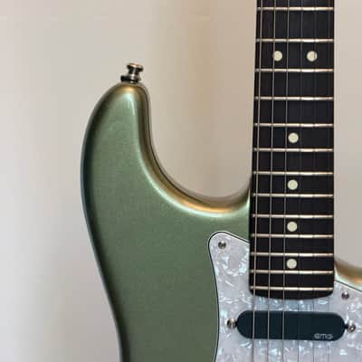 Fender  Stratocaster  2021 - Jade Pearl Metallic HSS EMG Kirk Hammett Pickguard image 3