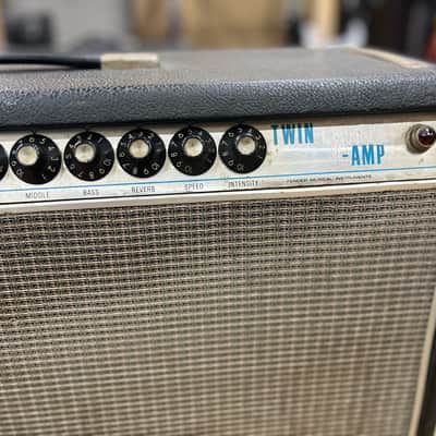 Fender Twin Reverb "Drip Edge" 2-Channel 100-Watt 2x12" Guitar Combo 1968 - 1969 - Silverface image 4