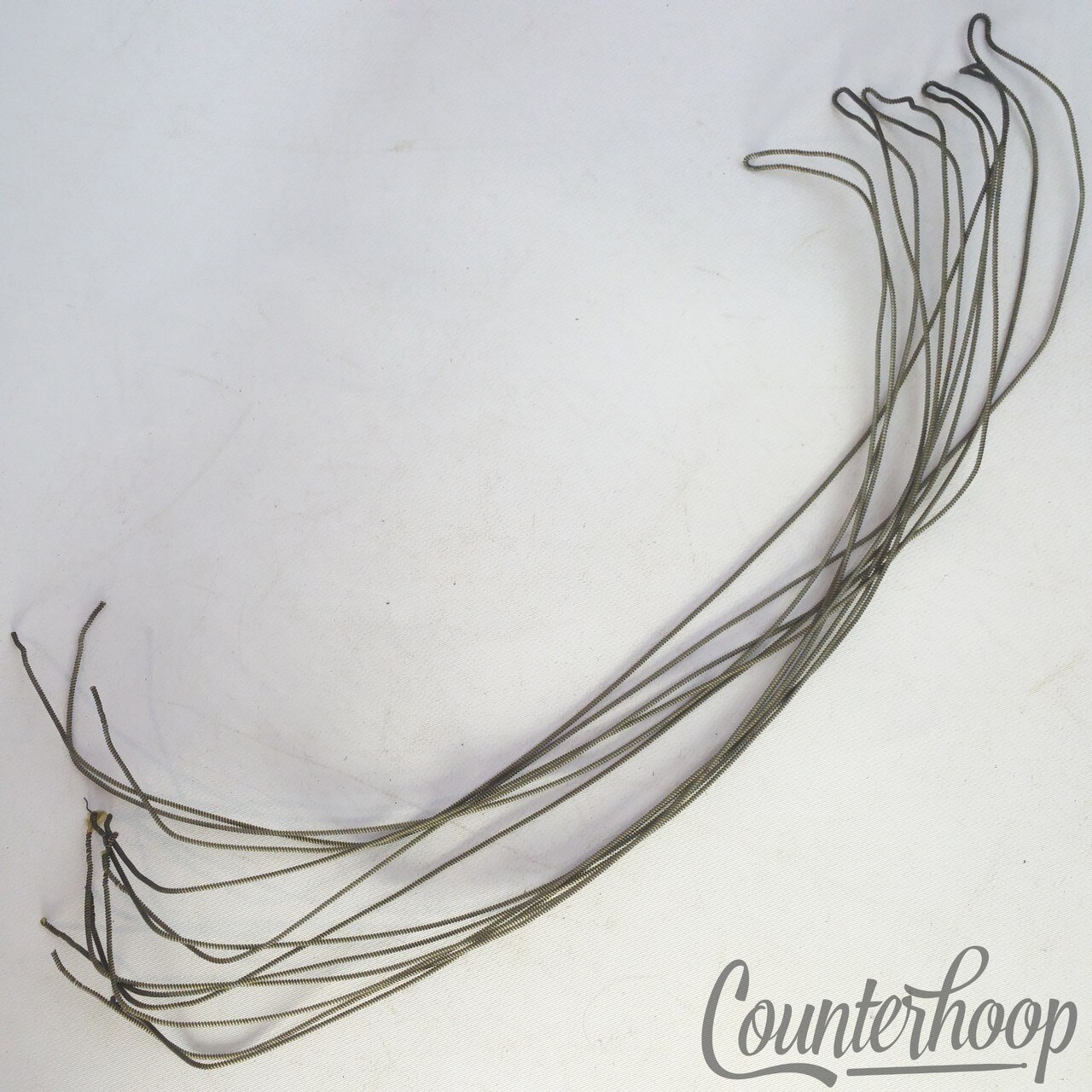 Leedy 14"12-Strand Snare Drum Coiled Metal/Cloth 18"Wires Vintage Marching — main photograph