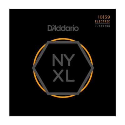 D'Addario NYXL1059 Nickel Wound 7-String Electric Guitar Strings Reg Light 10-59 image 1