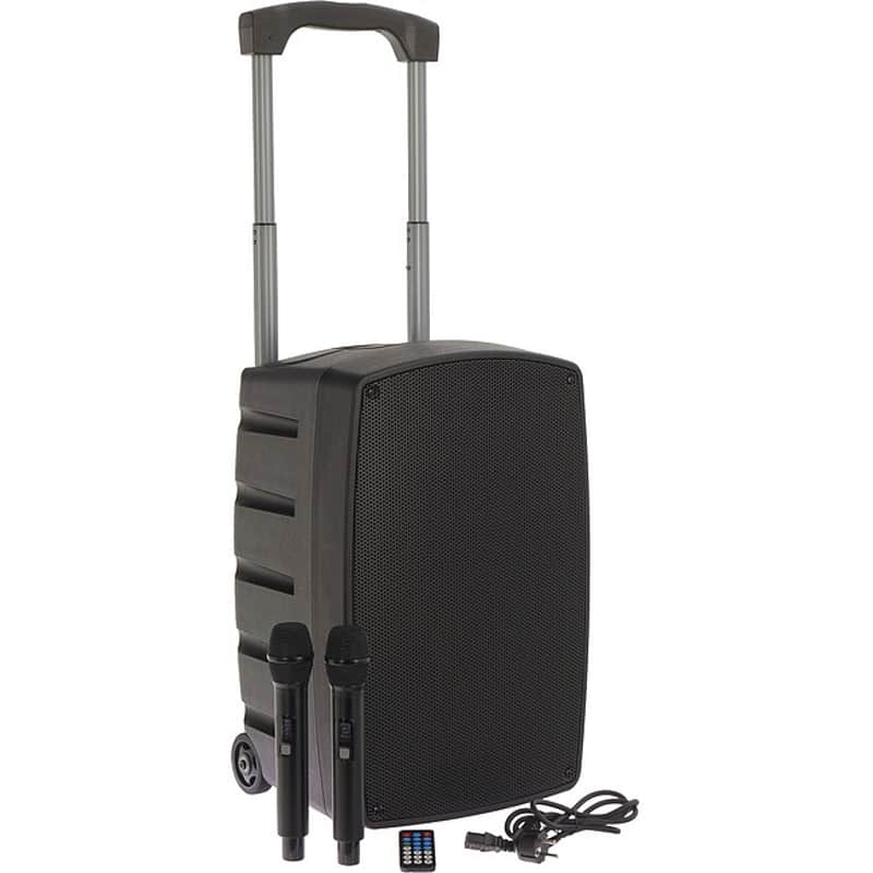 ALGAM TR12-BT aktiv Bluetooth 120Watt/12Zoll PA-Lautsprecher inkl. 2 UHF-Mikrofone image 1
