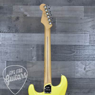 Mint Fender Limited Edition American Ultra II Stratocaster HSS - Graffiti Yellow with Hardshell Case image 7