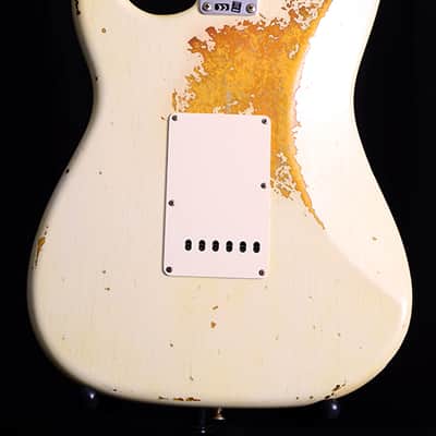 Fender Custom Shop 1959 Stratocaster Journeyman Relic NAMM 2019 LTD Olympic White/3 Tone Burst image 14