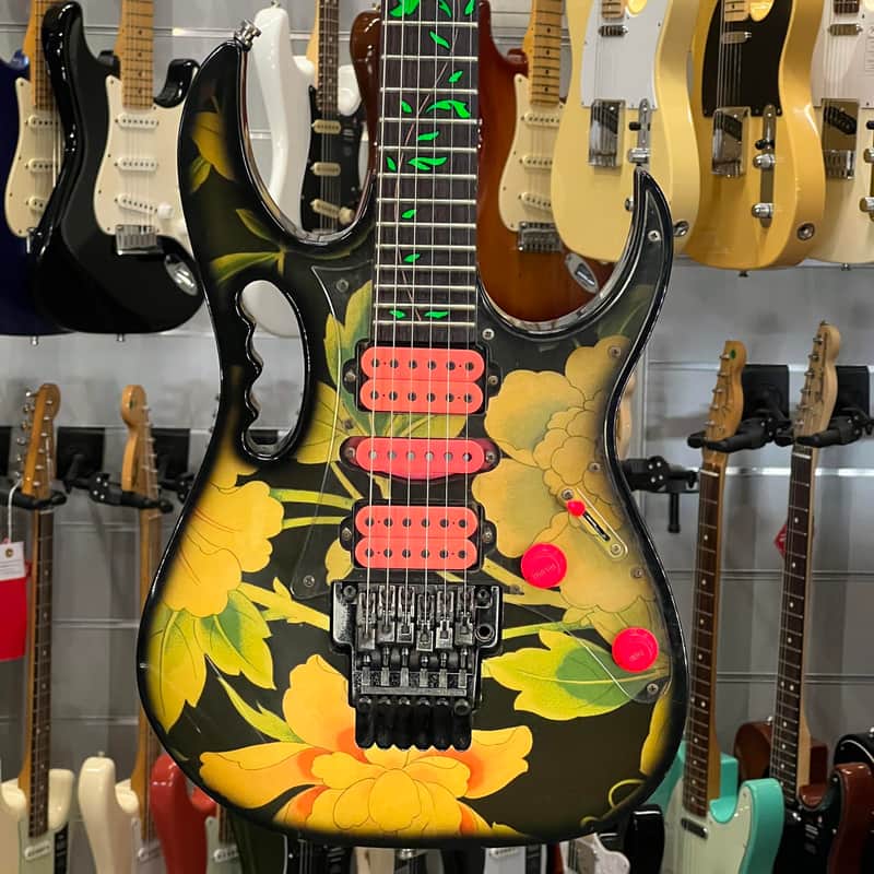 Ibanez   1991 Jem 77 Fp Floral Pattern + Har DC Ase True Vintage image 1