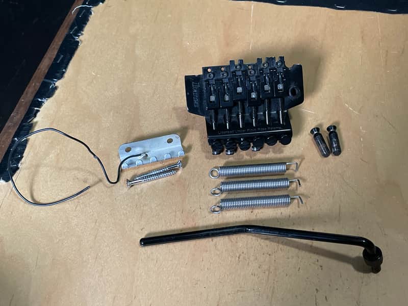 2000's Ibanez RG Series Licensed Floyd Rose Double Locking Tremolo Bridge & Arm image 1