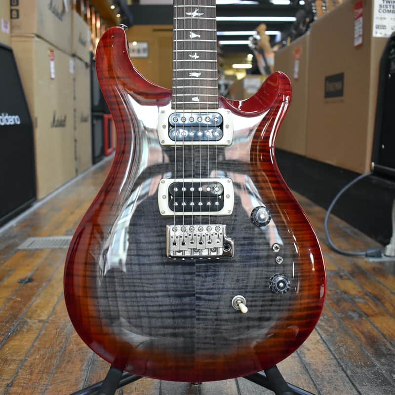 Paul Reed Smith SE Custom 24-08 Electric Guitar Charcoal Cherry Burst w/Padded Gig Bag image 1