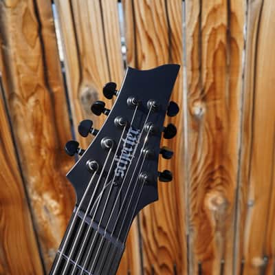 Schecter DIAMOND SERIES PT-8 MS Black Ops Satin Black Open Pore 8-String Electric Guitar image 3