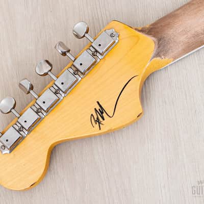 2024 Nash JG-63/BB Offset Electric Guitar Shoreline Gold Medium Aged w/ Blocks + Binding, Lollar, Case & Tags image 5