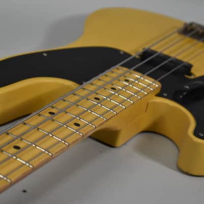 Nash PB-55 Relic Blonde Finish Left-Handed Electric Bass Guitar w/Bag image 4