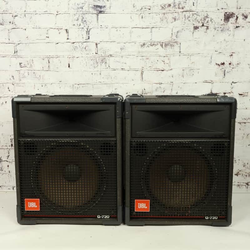 Pair of Vintage JBL G-730 Performance Series PA Speakers image 1