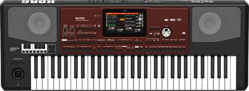 Korg PA700OR Oriental 61-Key Arranger Keyboard, Black image 1