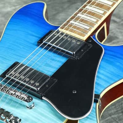 Ibanez AS73FM Artcore Azure Blue Gradation Semi-Hollow Body image 9