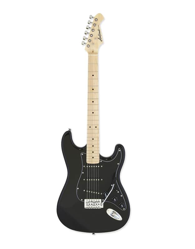 Aria STG-003SPL-M/BK Pro II STG Series Basswood Body Bolt-On Maple Neck 6-String Electric Guitar image 1