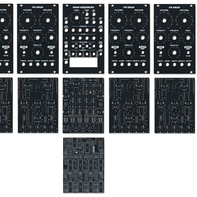Drum System Black Eurorack 84hp Panels + PCB's DIY image 2