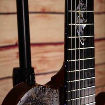 Framus Panthera Supreme 7-String (Purple LEDs, Poplar Burl Top, Chambered) image 3