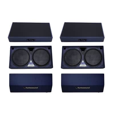 Turbosound TMW-212 Professional Stage Monitors Pair 2x12" + HF 1" 350W RMS 4 Ohm – UK Vintage Pro Audio '1985 image 1