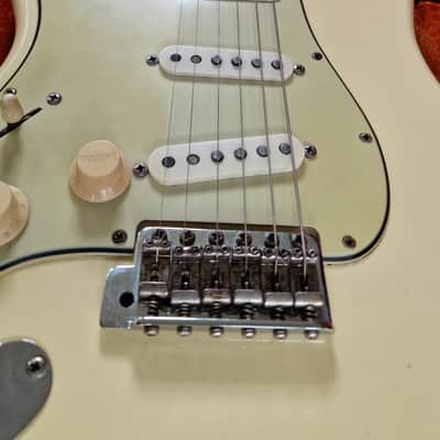 1964 Fender Stratocaster Left Hand Electric Guitar Olympic White USA Strat image 6