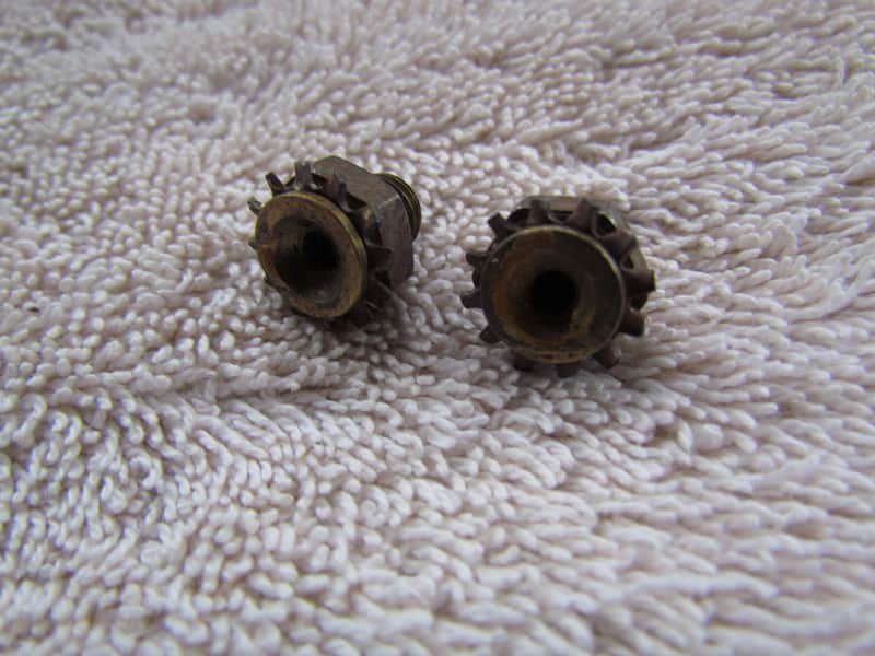 Gibson Adjustable Bridge Saddle Screw Anchors Set Of 2 From the 60's Original Vintage Parts image 1