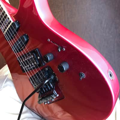 1987 MIJ By ESP Kramer Bluesbreaker, Neck-Through, Gradient Metallic Orange, Kramer Gig Bag image 16