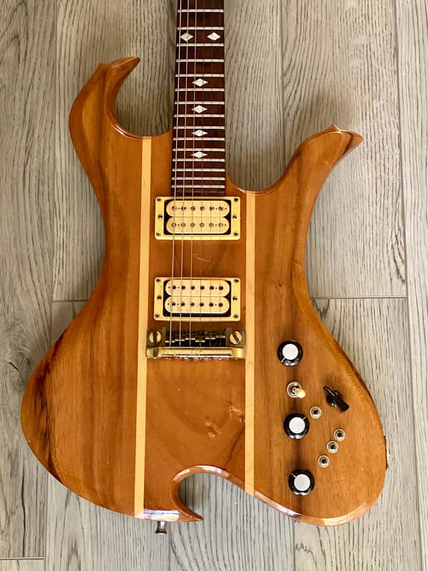 B.C. Rich Wave USA 1981 - Natural Koa Wood image 1