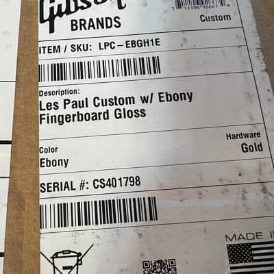 2024 Gibson Custom Les Paul Custom Ebony image 9