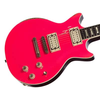 Rock N Roll Relics Custom Starfighter - Hot Pink w/ Aged White Stinger - Made in the USA Custom Boutique Electric Guitar! image 3