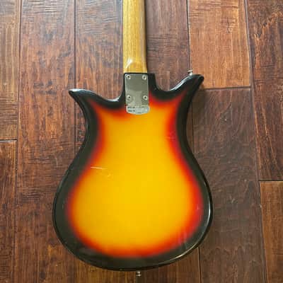 1960’s Teisco/Kay ET-210 Tulip - Bigsby Style Tremolo & Chimey Sounding Pickups - Mahogany Neck With Rosewood Board image 7