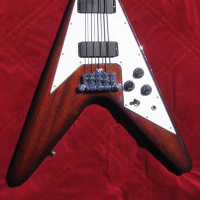Gibson Epiphone FLYING V BASS guitar 1998 BROWN one off custom factory color, 51st & ONLY ONE made! image 15
