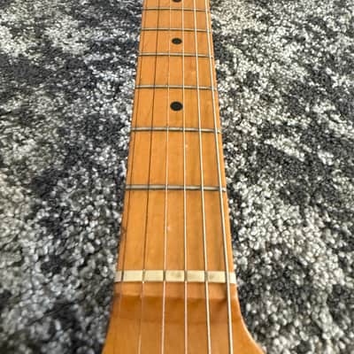 Fender Duo Sonic Reissue Vintage 1993 MIM Black Maple Fretboard Guitar + Gig Bag image 6