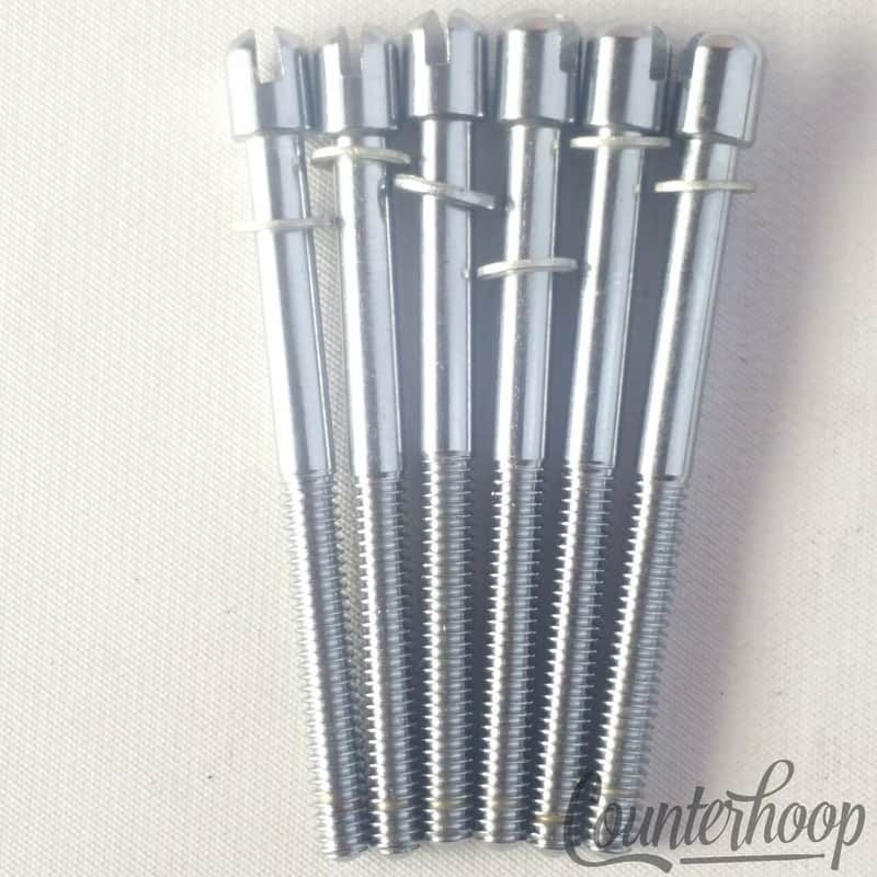 Ajax 6x 2 9/16" Slotted Tension T-Rods 60s UK Tensioner Snare/Tom Drum Vintage image 1