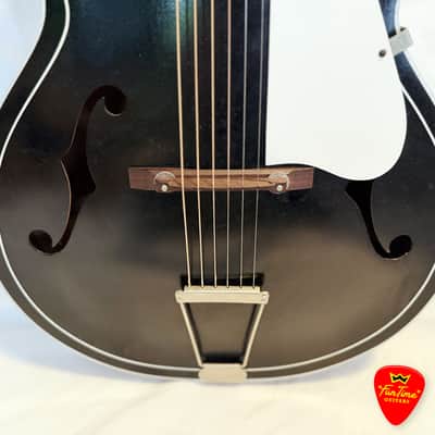 1960s Silvertone 658 “Tuxedo” Archtop Acoustic Guitar by Kay – “The Wolf” image 6
