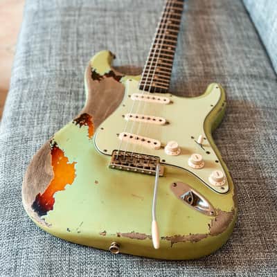 Fender Custom Shop Stratocaster 61 MasterBuilt Paul Waller 1961 - Surf Green image 2