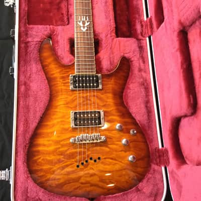 Ibanez SZ520QM Gold Amber Burst image 9