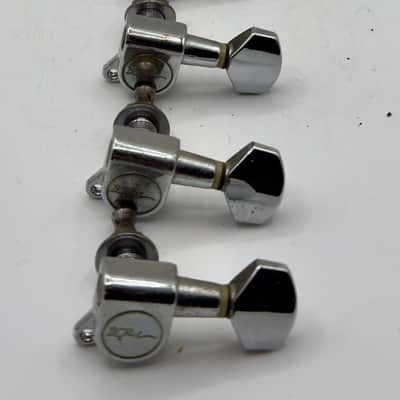 B.C. Rich 6 Inline Electric Guitar Tuners 2000’s - Chrome image 1