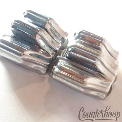 Rogers 6x Beavertail Tom Drum Lugs Chrome Powertone/Holiday 1st-Gen Cleveland 60 image 2