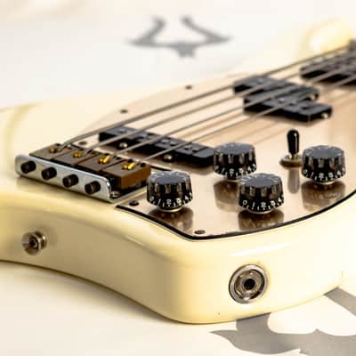 Daion Savage White Electric Bass w/ Original Daion Branded Hardshell Case image 13