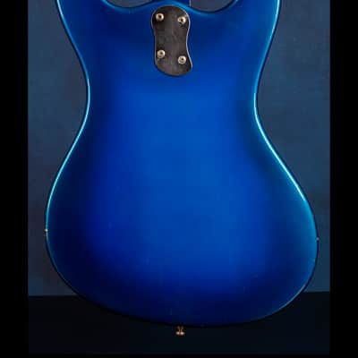 Mosrite 'Custom' Ventures Bass 1966 Metallic Blue Floral image 4