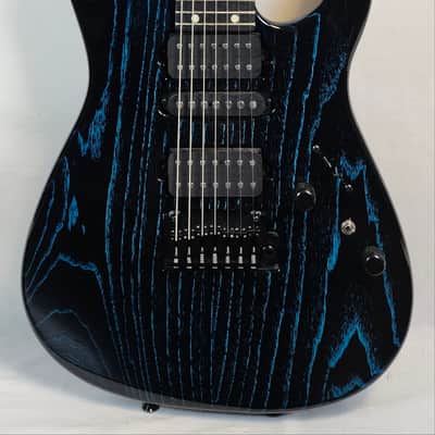Tom Anderson Angel Player 7, Swamp Ash Body, HSH, Black w/Bora Dog Hair, Logo Bag image 9
