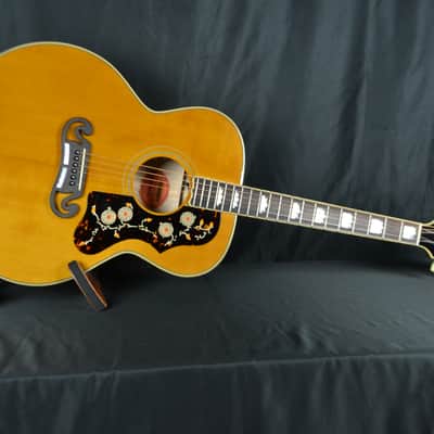 Epiphone Inspired by Gibson 1957 SJ-200 Reissue with Hard Shell Case - Antique Natural image 6