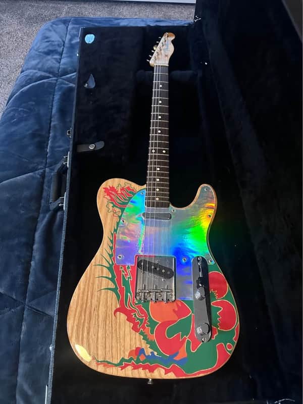 Fender Jimmy Page Signature Telecaster with Rosewood Fretboard - Natural with Dragon Graphic