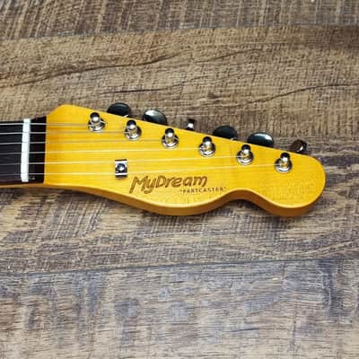 MyDream Partcaster Custom Built - Ash Butterscotch Bigsby Charlie Christian image 8