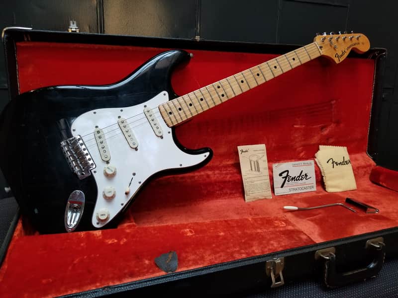 1974 Fender Stratocaster Electric Guitar with OHSC and Case Candy image 1