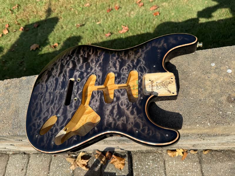Warmoth Quilted Maple Stratocaster Electric Guitar Body Warmoth