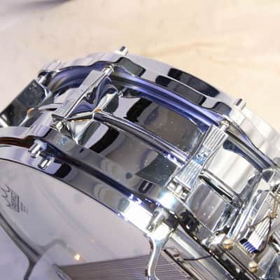 SONOR D-500 Phonic Ferromanganese 14x5 Snare Drum with Original Case (Ferromanganese Steel) (05/07) image 9