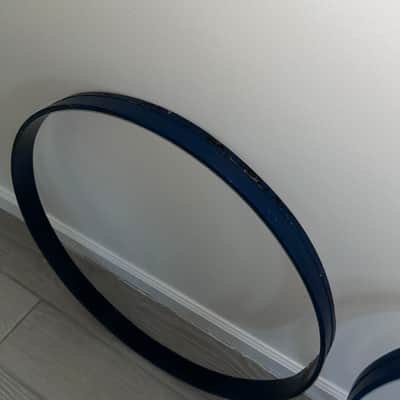 Ludwig 24” Wood Bass Drum Hoops 1971 - Blue Repainted image 4