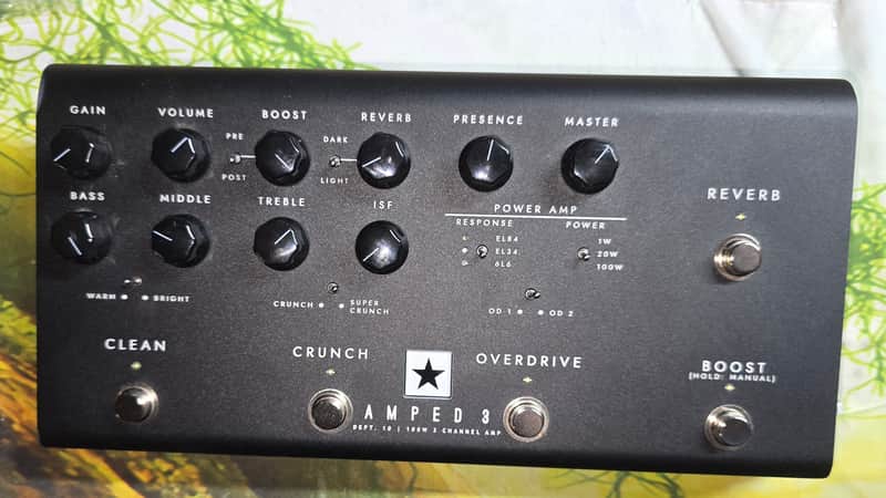 Blackstar AMPED 3 3-Channel 100-Watt Pedalboard Guitar Amp Head 2023 - Present - Black image 1