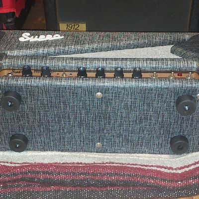 Supro 1699RH Statesman 2-Channel 50-Watt Tube Guitar Head 2017 - Present - Black Rhino image 2